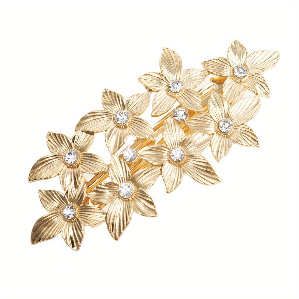 Retro Leaf Pattern Hair Clip Headwear Hair Accessories