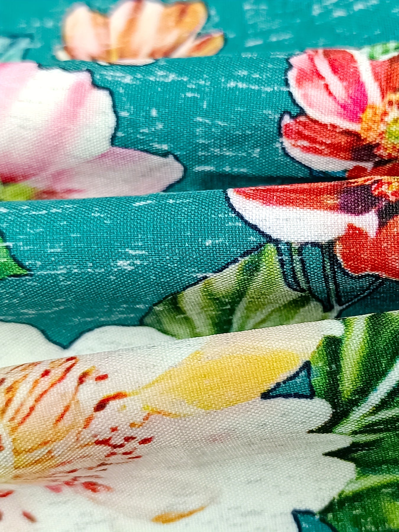  Floral Print Sleeveless Round Neck Jumpsuit