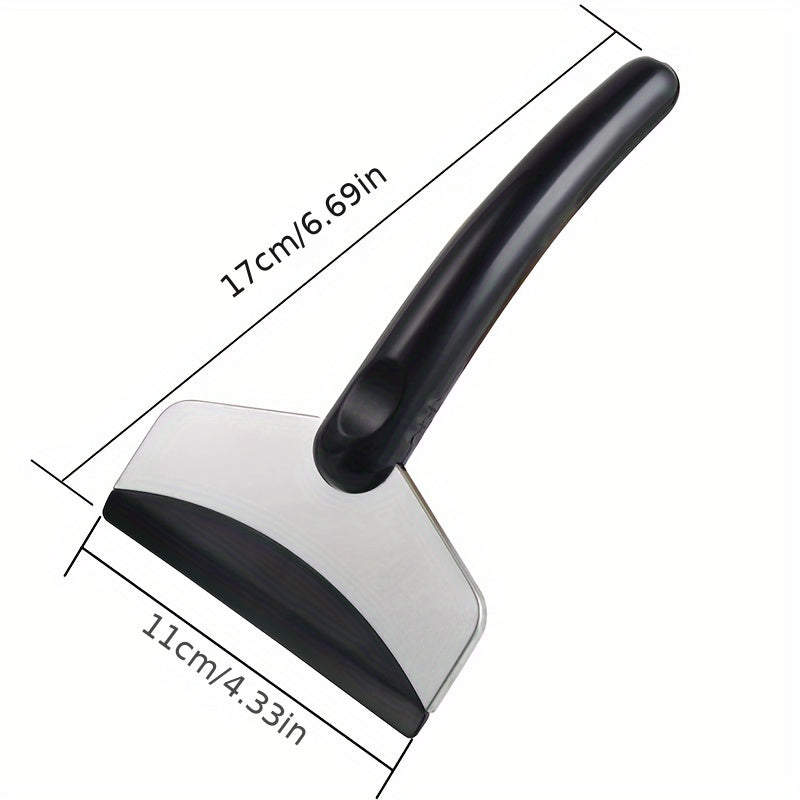 1pc Car Ice Scraper Snow Shovel Stainless Steel Car Windshield Snow Remover