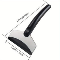 1pc Car Ice Scraper Snow Shovel Stainless Steel Car Windshield Snow Remover