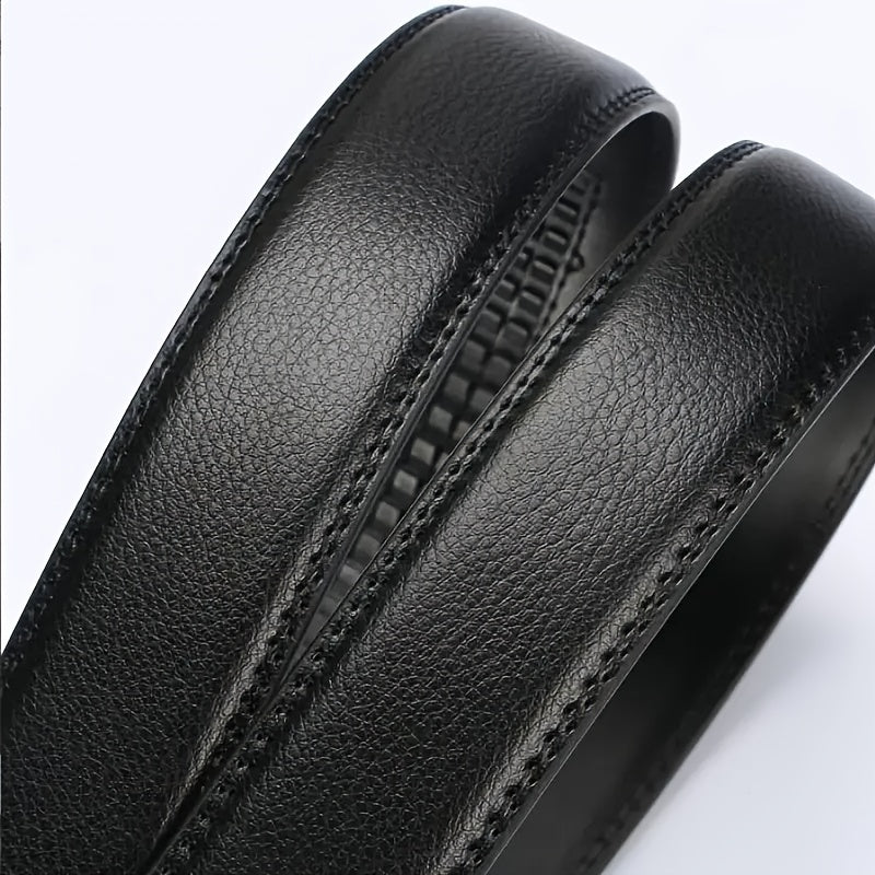 Men's Casual PU Leather Auto Buckle Belt