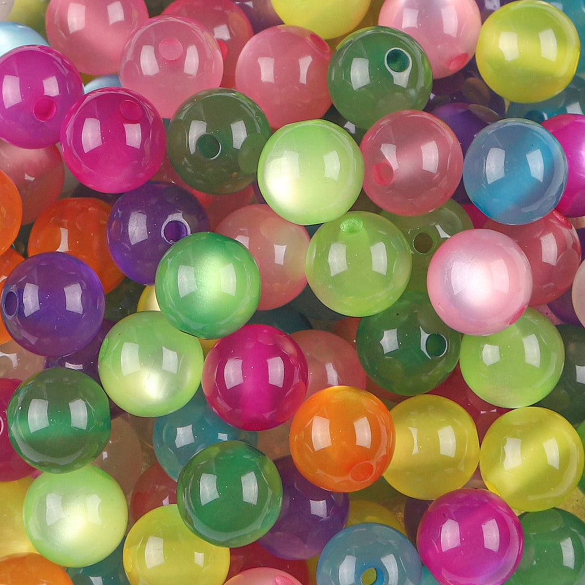 Resin Cat Eye Beads 100pcs Pack