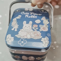 Christmas Rabbit Candy Box Tin Case Wedding