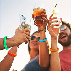 2pcs Silicone Bracelet for Outdoor Fitness and Sports