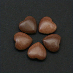 5pcs Natural Crystal Love Heart Shaped Yoga Stone Healing Crystal