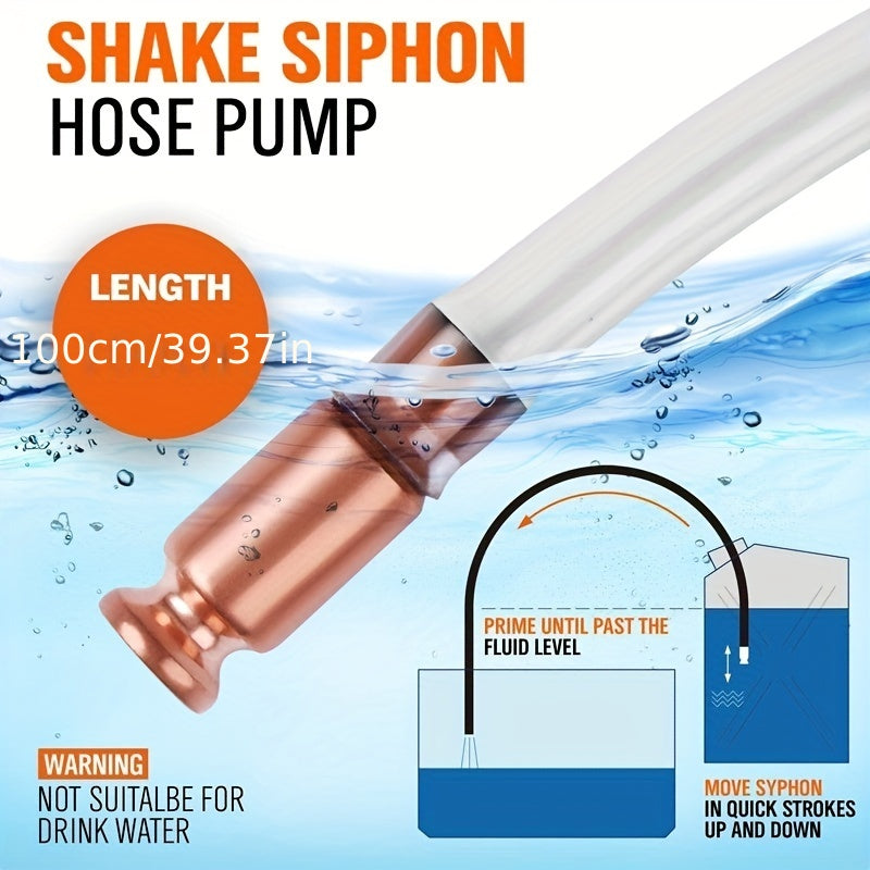 Siphon Pump Red Copper Urea PVC Pipe Extractor