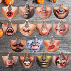 6pcs Costume Mask Graduation Party Prank Funny Masks