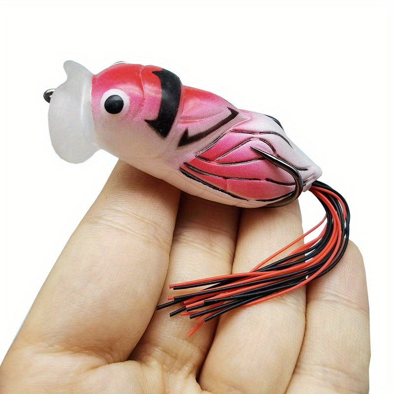 Bionic Cicada Silicone Soft Bait Double Hook Fishing Tackle