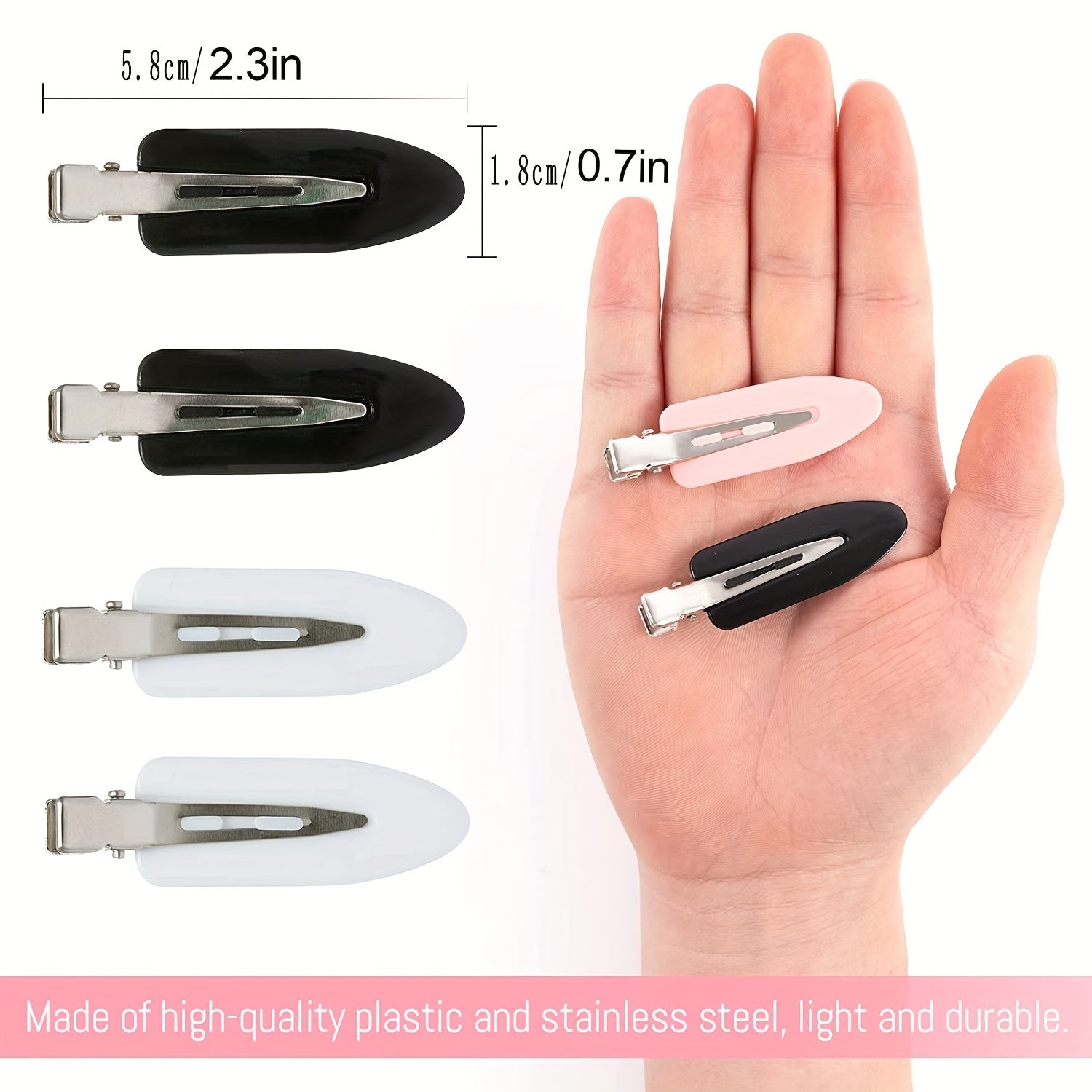 10pcs No Crease Hair Clip Hair Styling Duck Billed Clip Women Girls Hair Accesso