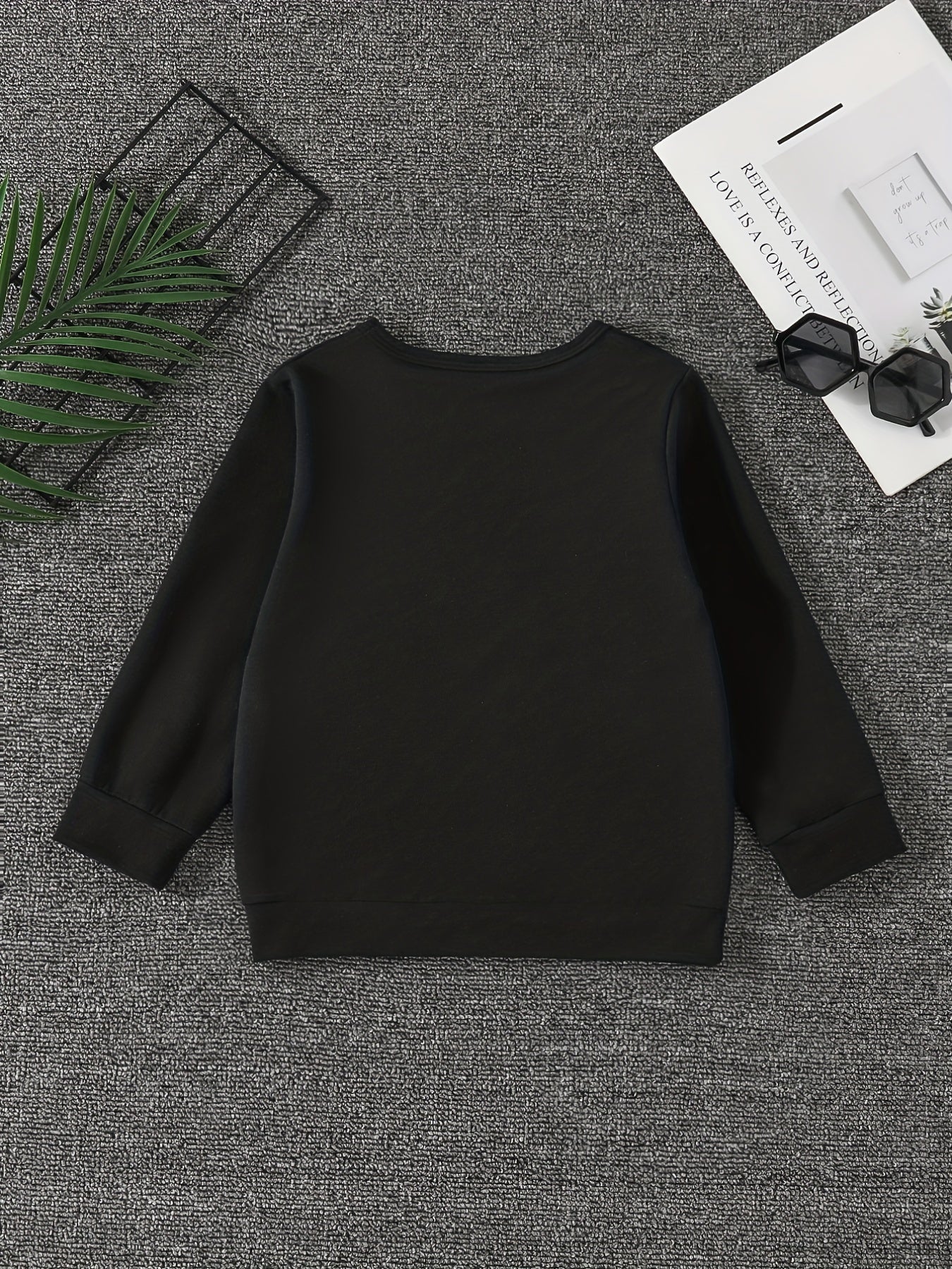 Boys Casual Pullover Sweatshirt Long Sleeve Crew Neck Tops