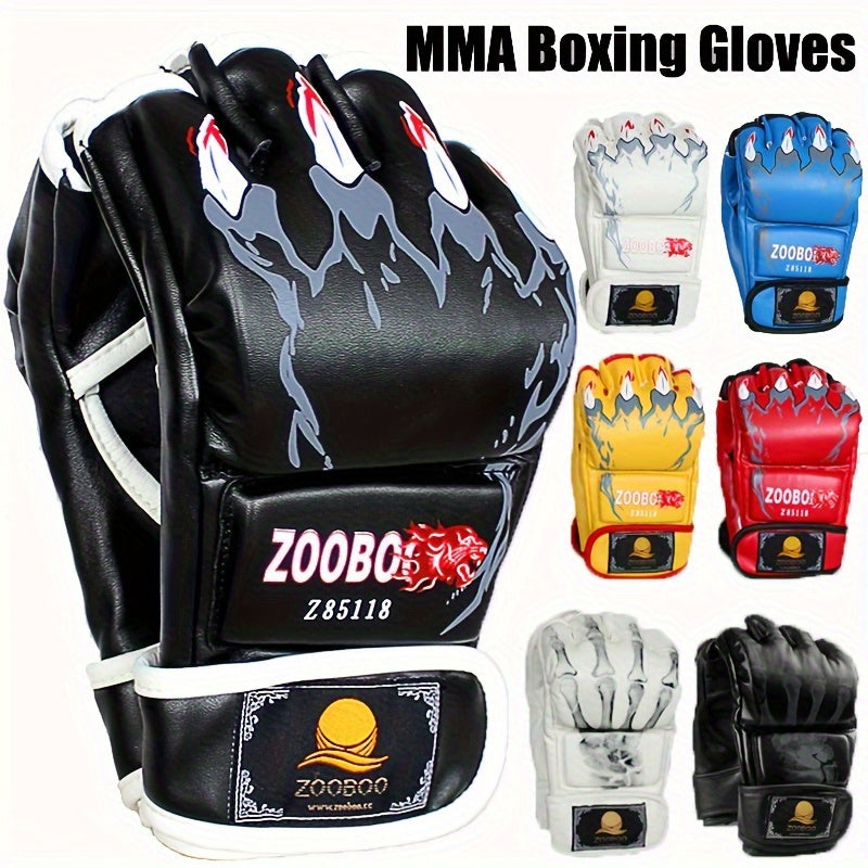 Adjustable Half Finger Boxing Gloves for MMA Training