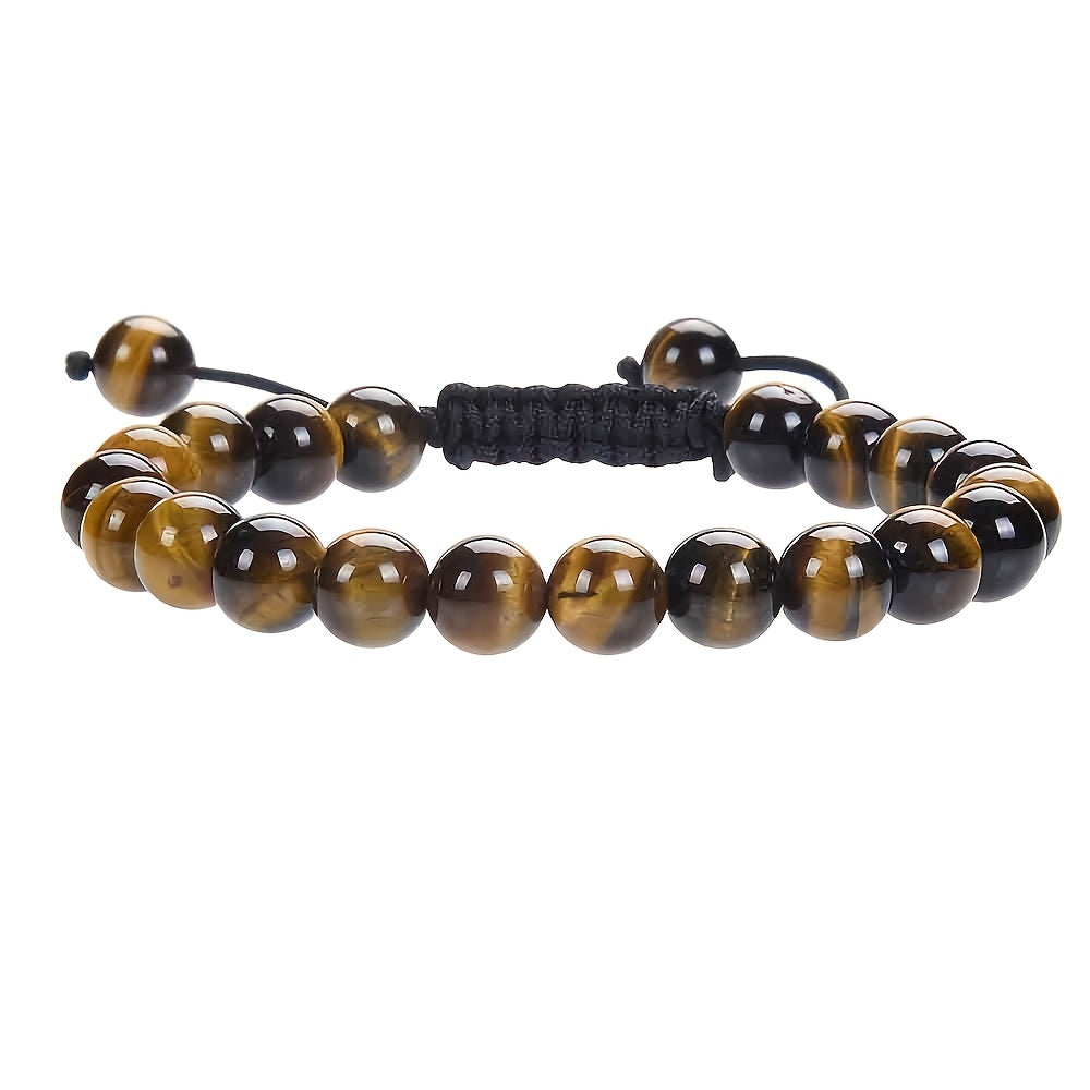 Natural Healing Power Gemstone Beads Adjustable Bracelet