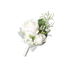Wrist Corsage & Boutonniere Set for Wedding