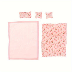 5pcs Mini Bedding Set for Dollhouse Bedroom Decor