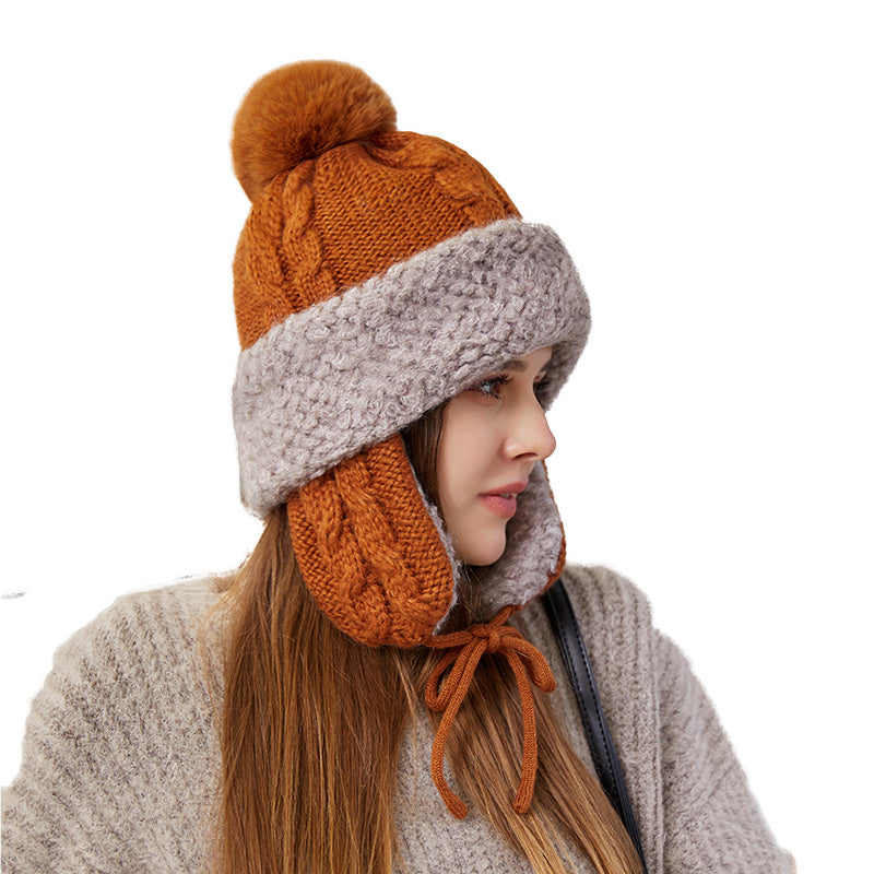 Women Slouchy Fleece Beanie Hat Winter Balaclav