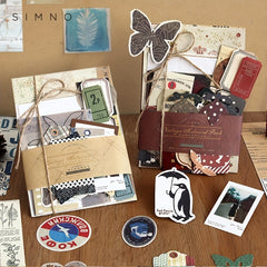 88pcs Retro Scrapbooking Pack for Journals & Diaries