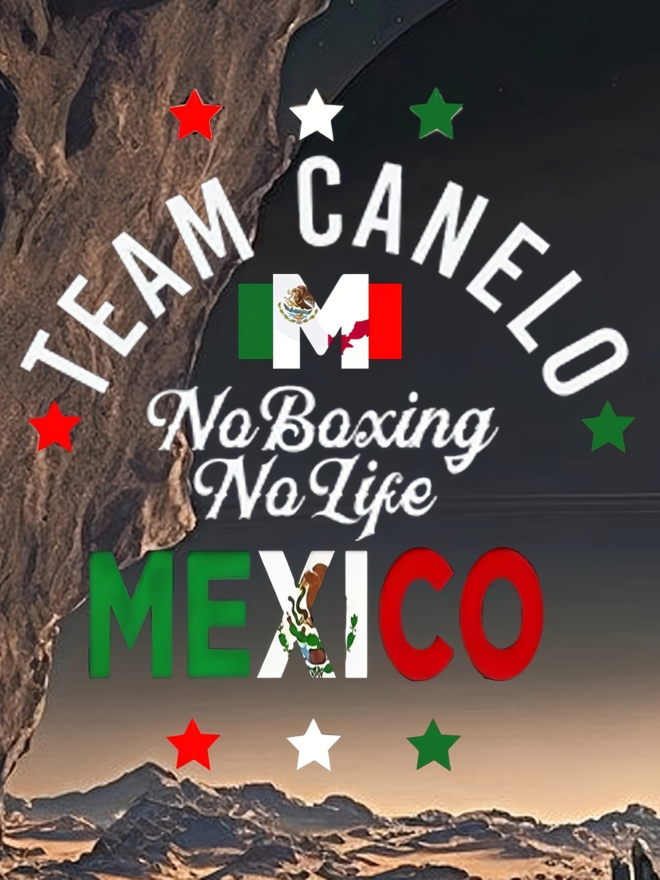 TEAM CANELO MEXICO Print Men's Graphic T-shirt