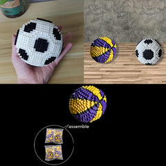 Mini Building Blocks Football Model Assembly Fun Gift Blocks