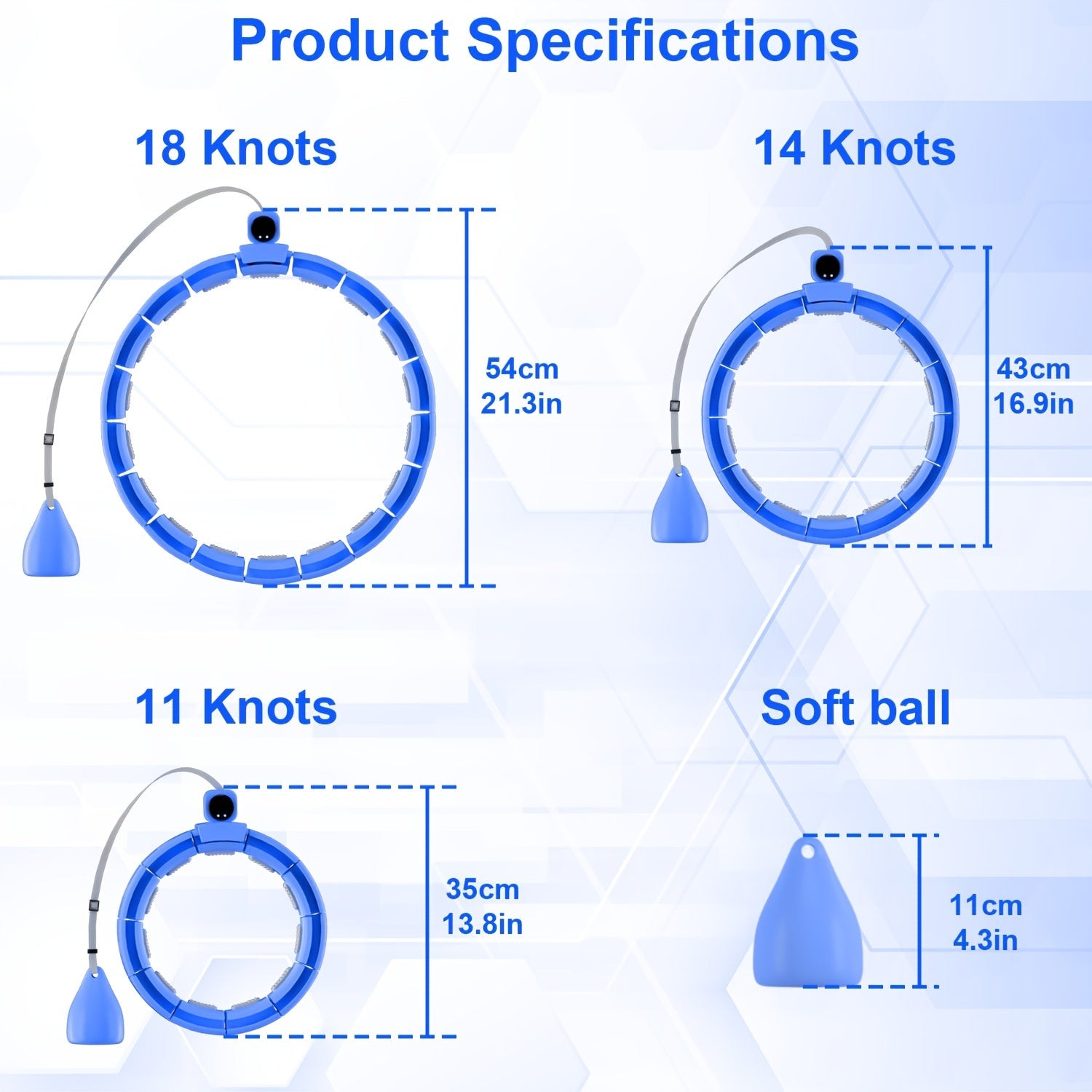 18 Knots Fitness Hoop for Body Shaping