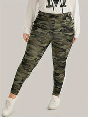 Women's Plus Camo High Rise Skinny Trousers