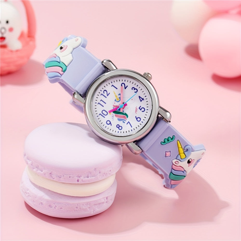 3pcs Girls Quartz Watch Bracelets Set Holiday Gift