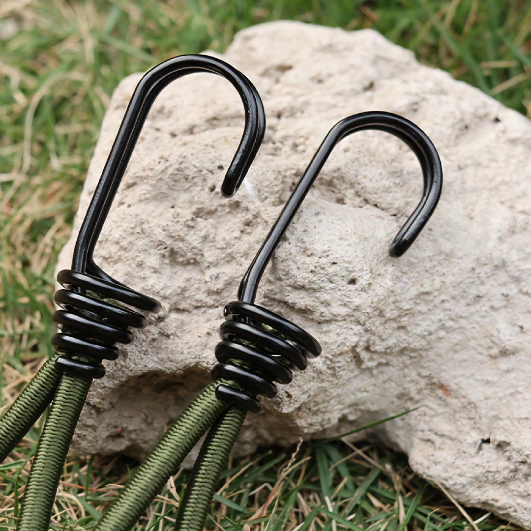 2pcs Bungee Cord Hooks Camping Tent Elastic Rope Hooks