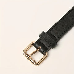 Golden Square Pin Buckle Belt Casual Unisex Plus Size