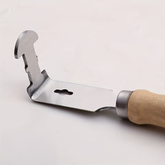 Stainless Steel Beehive Frame Shovel with Wood Handle