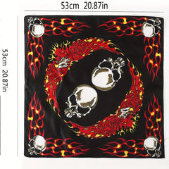 Men's Printed Square Scarf For Outdoor Party Playing