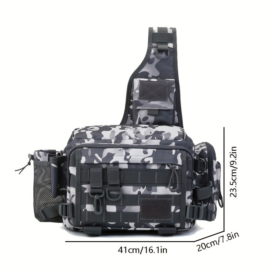 Multifunctional Shoulder Bag Messenger Bag Fishing Bait Hook Storage