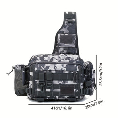 Multifunctional Shoulder Bag Messenger Bag Fishing Bait Hook Storage