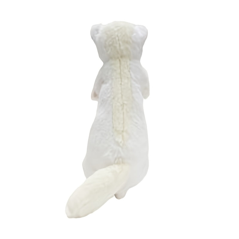 Soft Plush Ferret & European Mink Stuffed Animal Realistic Eyes Fluffy