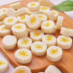 10pcs Mini Banana Chips Play Food Toy ABS Plastic Simulation DIY Crafts D