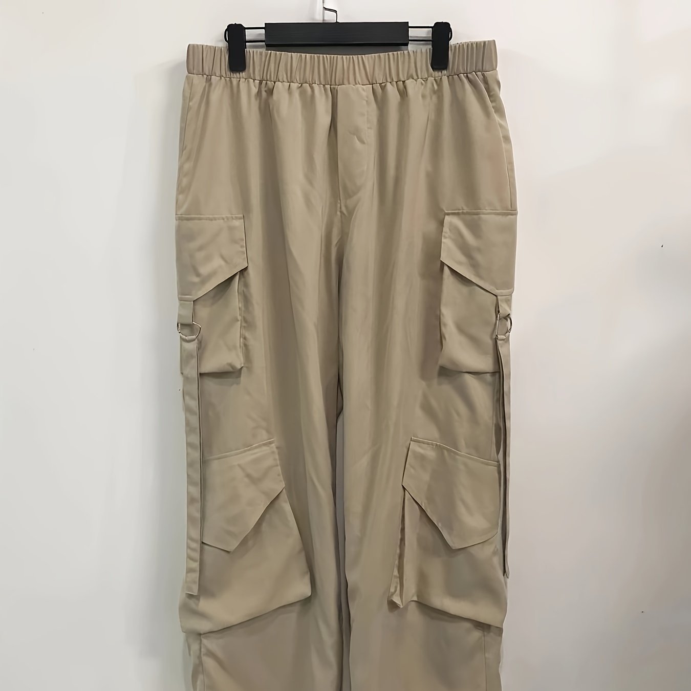  High Rise Wide Leg Cargo Trousers