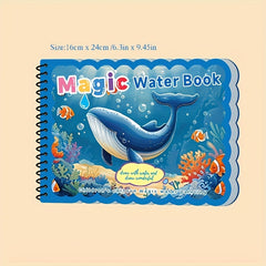 Magic Water Painting Book Pumpkin House with Random Pen