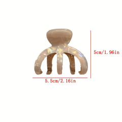 Acetate Hair Claw Alloy Shark Claw Back Head Clip Women's Hair Accessories