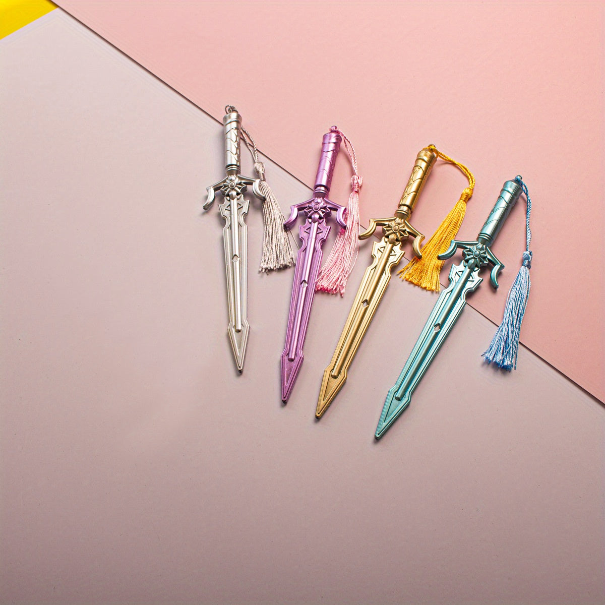 4pcs Chinese Style Hanging Stud Creative Swords Pen Needle Tube 0.55mm