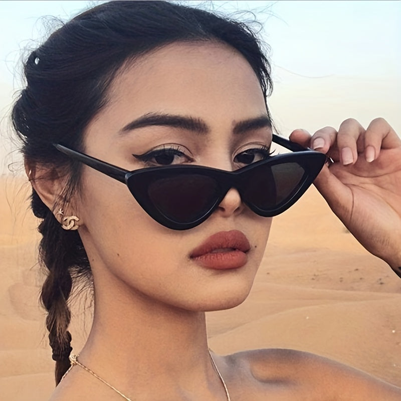 Y2K Cat Eye Sunglasses UV400 Sun Shades for Beach Party Club