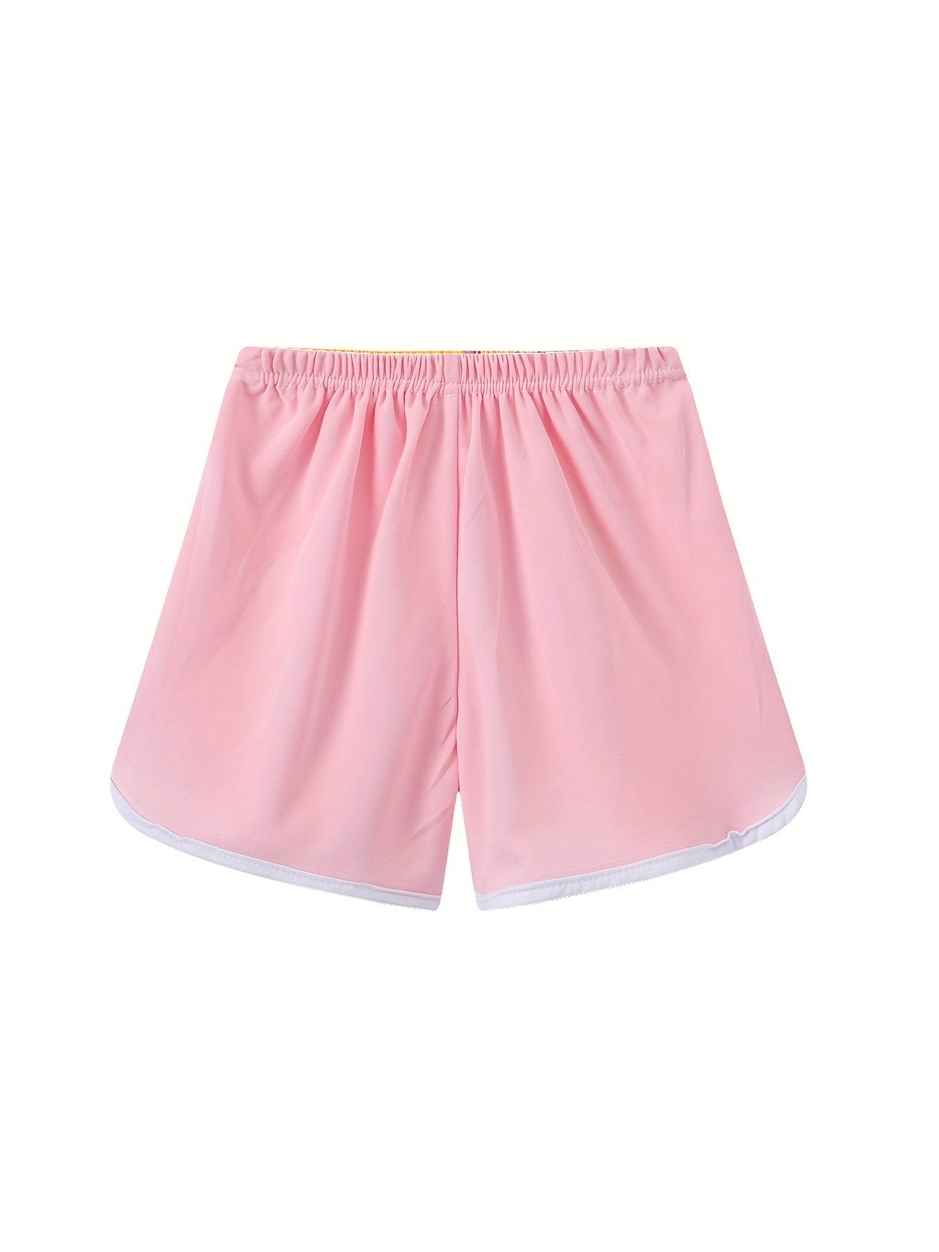 Girls Solid Drawstring Pants Casual Sport Shorts For Summer Beach Kids Children