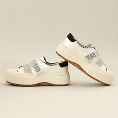 Women's Stylish Thick Bottom Shoes, Versatile Low Top Travel Shoes