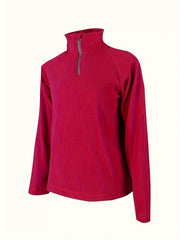 Women's Fleece Winter Jacket Half Zip Long Sleeve