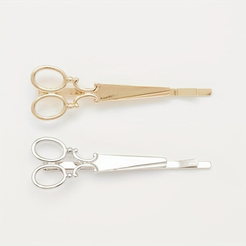Gothic Style Scissors Hairpin Ladies Hairpin Bangs Clip