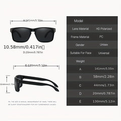 Outdoor Polarized Square Sunglasses for Men and Women