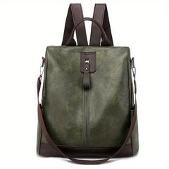 Vintage Zipper Backpack Classic Rucksack Women's Travel Bag