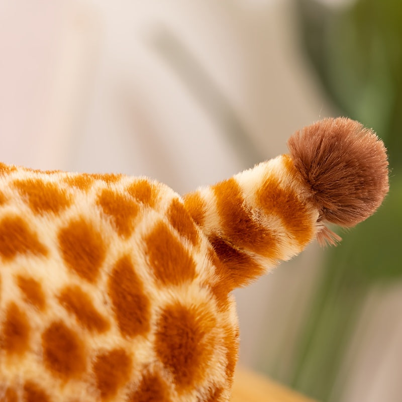 Soft Giraffe Plush Toy with Scarf 11.81in Brown & Striped