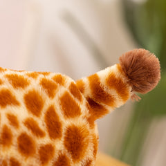 Soft Giraffe Plush Toy with Scarf 11.81in Brown & Striped