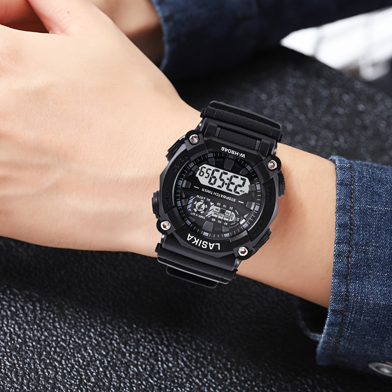 Kids Digital Watch Unisex Yellow Grey Green
