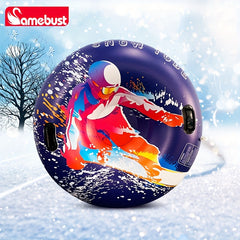 Inflatable Skiing Circle Snow Sled 47inch 119 Coldproof Thickened PVC Material