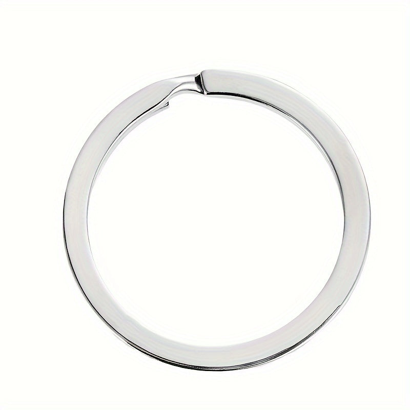 10pcs Round Key Chain Keyring Metal Key Ring Key Organizer