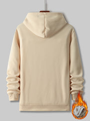 Avocado Print Men's 2Pcs Outfits Long Sleeve T Shirt Hooded Sweatshirt